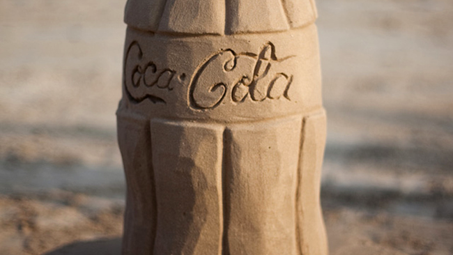 Coca-Cola Sculptura în nisip