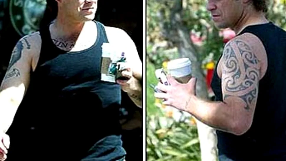 Robbie Williams pierde kilogramele in plus cu regimul ninja