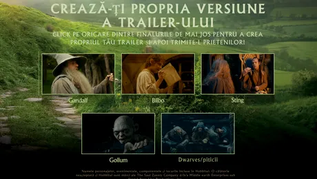 Ziua Hobbiților: Creează trailer-ul filmului „The Hobbit”! (Video)