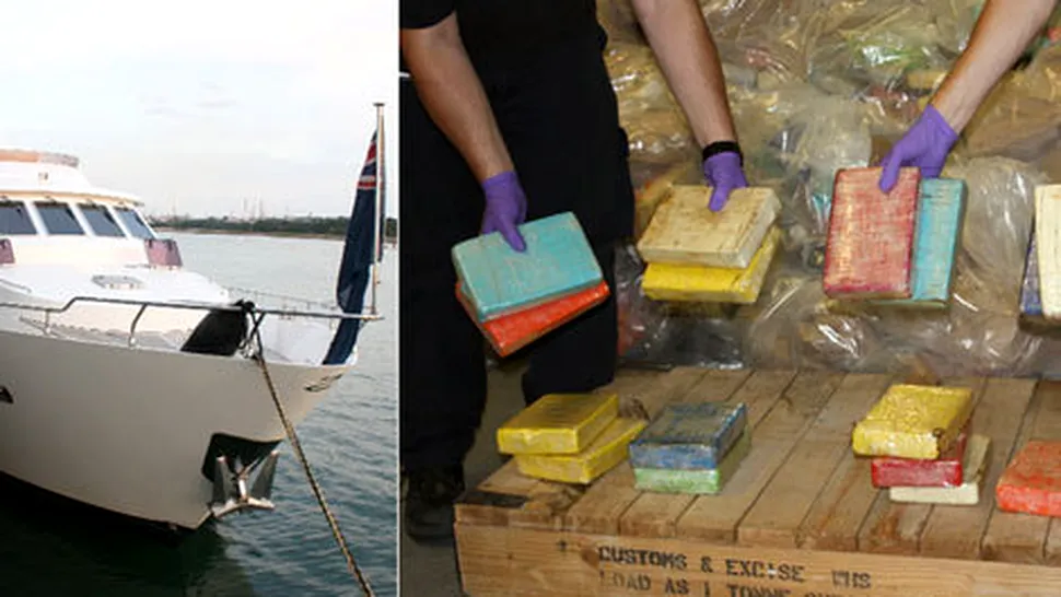 Au capturat 1,2 tone de cocaina, ascunse pe un yacht