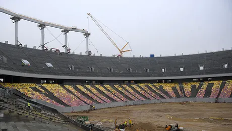 POZA ZILEI: Primarul Sorin Oprescu a vizitat santierul de la „National Arena”! Vezi stadiul lucrarilor!