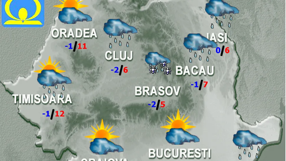Vremea Apropo.ro în week-end: Semne timide de primăvară, dar și cod galben de vânt