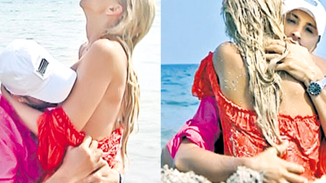 Mihaela s-a iubit cu Botezatu in mare