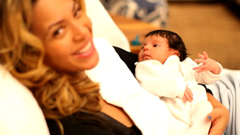 Au apărut primele poze cu Blue Ivy, fetița cuplului Beyonce - Jay-Z