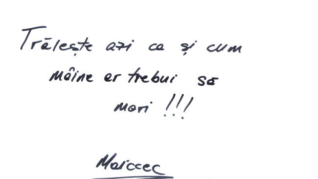 Cu dedicatie, de la Maiccec