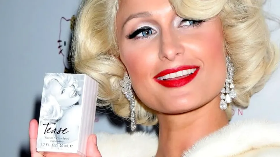 Paris Hilton isi vinde noul parfum adoptand imaginea lui Marilyn Monroe