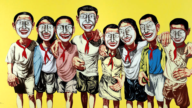 Mask Series 1996 No. 6 a pictorului Zeng Fanzhi, precedenta detinatoare a recordului