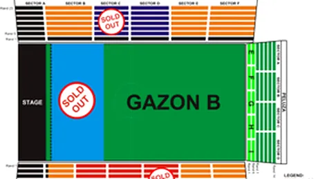5 zone sold out la concertul Metallica!
