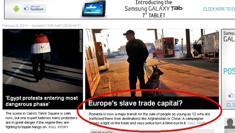 Romania este centrul global al traficului de carne vie (CNN)