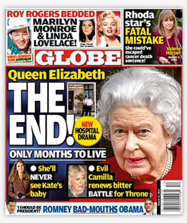 Regina Elisabeta pe moarte