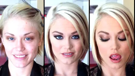 33 de actrițe de filme pentru adulți cu și fără machiaj