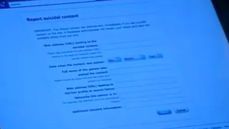 Facebook vrea sa salveze sinucigasii