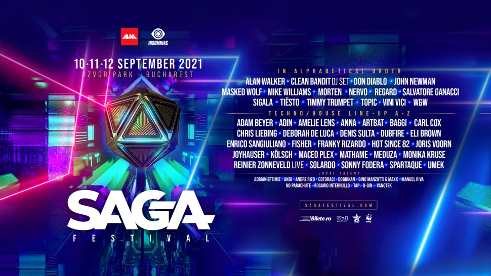 SAGA Festival: locul unde se aud în exclusivitate, anul acesta, în România Tiësto, Don Diablo, Alan Walker