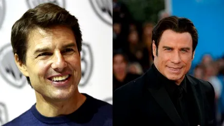 Tom Cruise şi John Travolta la inaugurarea unei catedrale scientologice
